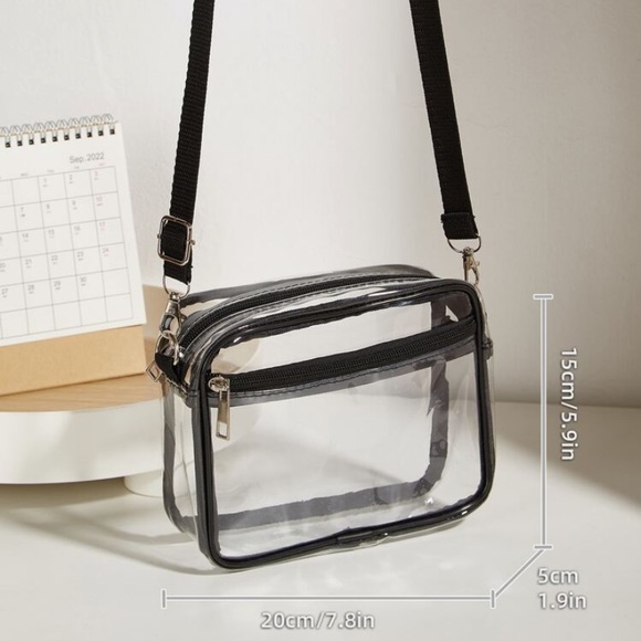 Handbags - New! Clear Stadium Bag 7.5x6x2”